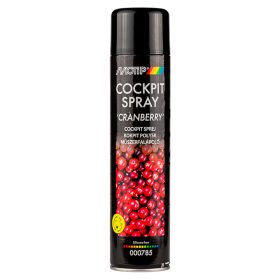   Motip 000782 Cockpit Spray Cranberry, műszerfalápoló, vörösáfonya illatú, 600 ml