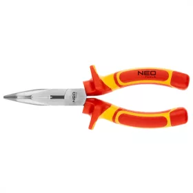   Hajlított csőrű fogó 1000v, szigetelt, 180mm (7"), crv, polírozott