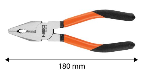 Kombinált fogó 180mm, Slim széria, keskenyített fogantyú