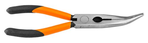 Hajlított csőrű fogó 200mm, Slim széria, keskenyített fogantyú