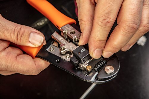 Krimpelő-, kábelsarufogó 4p 6p 8p