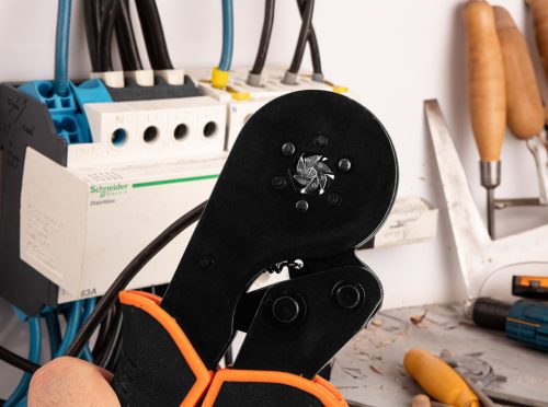 Krimpelő-, érvéghüvelyfogó, HATSZÖG POFA, 0.1 -1 6MM2