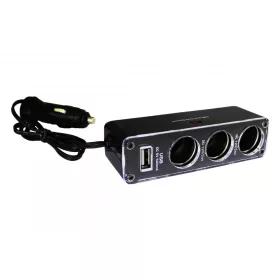Szivargyújtó elosztó + USB AE-WF0096USB