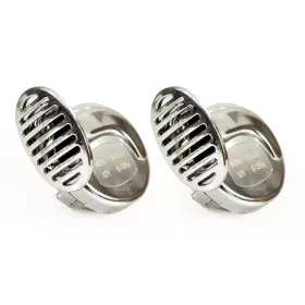 Autós kürt 2db, 12V krómozott kivitel,110 Db, 01715