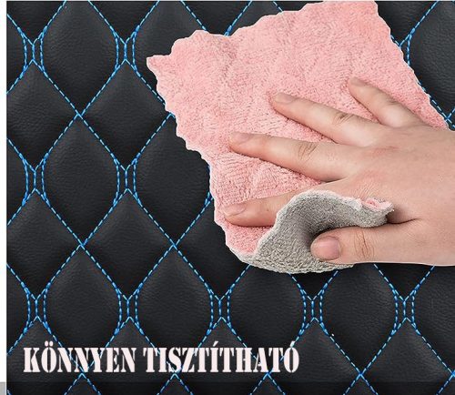 11 részes Műbőr + Deréktámasz univerzális üléshuzat szett - 2HELYEN osztható Légzsákos - fekete-piros