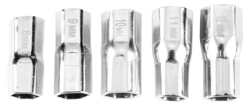 Csaptelepkulcs, csuklós 250mm, 5+1 cserélhető fej, 8-13mm