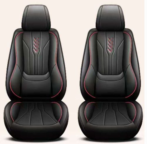 11 részes Prémium minőségű Műbőr üléshuzat szett - Légzsákos - Osztható - Fekete/Piros színben
