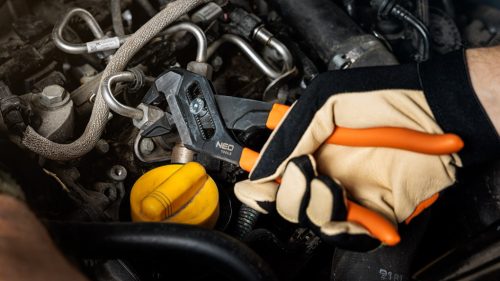 Vízpumpafogó fogókulcs, párhuzamos pofákkal, 250mm