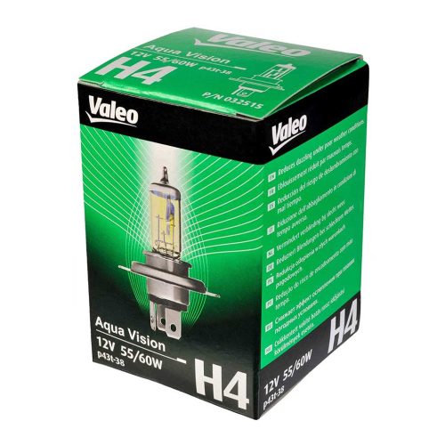 Valeo 032515 12V 60/55W H4 P43t-38 Aqua Vision fényszóróizzó