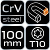 Csavarhúzó torx t10x100mm