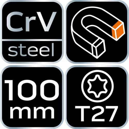 Csavarhúzó torx t27x100mm