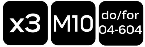 Tartozék szett, 04-064 polírozógéphez, 3db