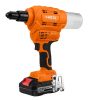 Akkus popszegecshúzó, Energy+, 18V, szegecsátmérő 2,4-6-4mm, húzóerő 12000 N