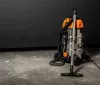 Száraz/vizes ipari porszívó, szűrőtisztító funkció, 1600W/18KPa, 35L inox tartály, gépcsatlakozó, tartozékok