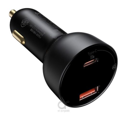 13061  ECO PACK 04AC Gyorstöltő digitális voltmérővel - USB/USB-C csatlakozás - 100W