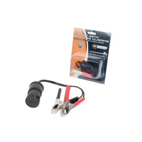 Szivargyújtó aljzat 12/24V krokodil csipesszel