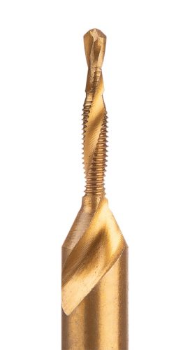 Gépi menetfúró, 2az1-ben előfúró éllel, HSS-Titán, M3x0.5mm, hatszög szárral