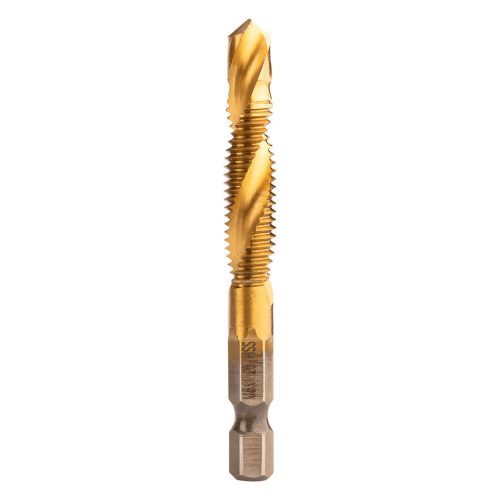 Gépi menetfúró, 2az1-ben előfúró éllel, HSS-Titán, M8x1.25mm, hatszög szárral
