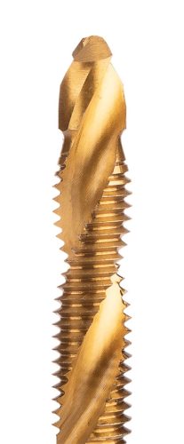 Gépi menetfúró, 2az1-ben előfúró éllel, HSS-Titán, M8x1.25mm, hatszög szárral