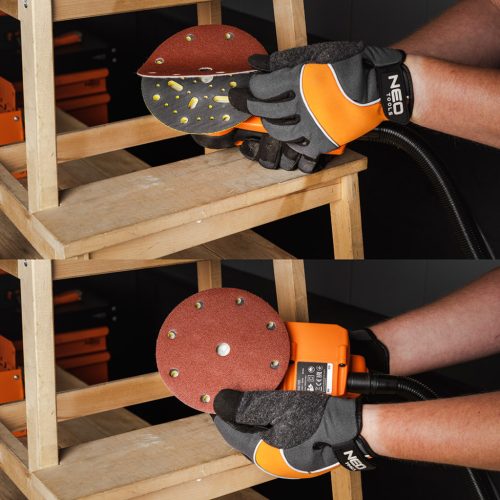 Csiszolókorong tépőzáras 150mm, P60, 9 lyukkal, 5db, 04-721-hez