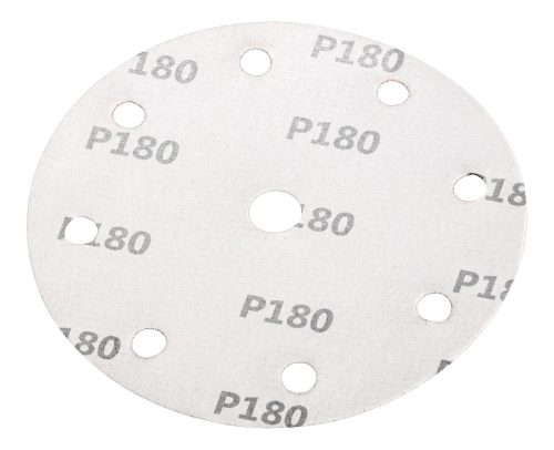 Csiszolókorong tépőzáras 150mm, P180, 9 lyukkal, 5db, 04-721-hez