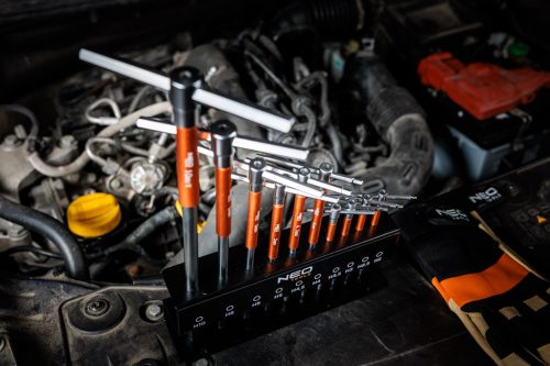 Imbuszkulcs készlet, T fogantyús, 2-10mm, 10db-os