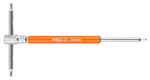 Imbuszkulcs készlet, T fogantyús, 2-10mm, 10db-os