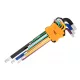 Imbuszkulcskészlet 9db hosszú 1.5-10mm, színes