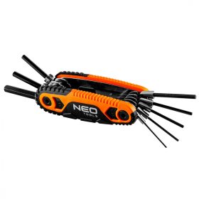   Imbuszkulcskészlet, összecsukható 1.5, 2, 2.5, 3, 4, 5, 6, 8 mm, 8 részes