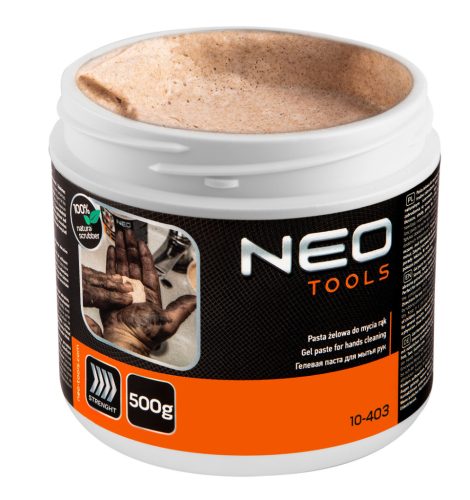 Kéztisztító paszta EXTRA erős 500g, ragasztó, gyanta,szilikon,lakk, festék, poliuretán hab, polimer