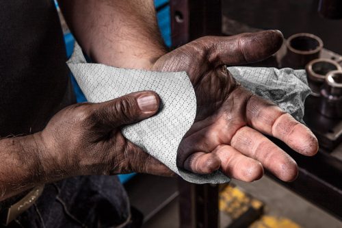 Kéztisztító kendő, 100 lap, ragasztó, gyanta,szilikon,lakk, festék, poliuretán hab és polimer