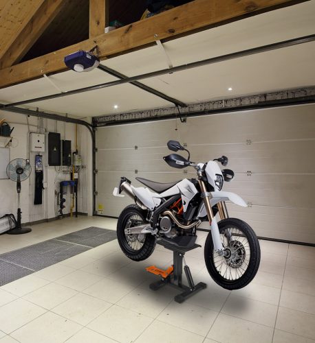 Motorkerékpár emelő, hidraulikus, enduro-cross motorokhoz