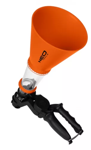 Tölcsér, 125mm, univerzális rögzítőkonzollal, vegyszerálló