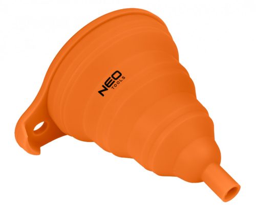 Tölcsér, rugalmas szilikon, vegyszerálló, 11x14cm, összecsukható