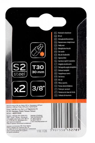 Torx bit T30x30mm, S2x2db