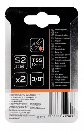 Torx bit T55x30mm, S2x2db