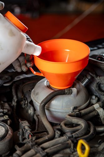 Tölcsér 160 mm, 1,2L, egyenes kifolyóval, polietilén