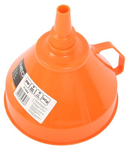 Tölcsér 160 mm, 1,2L, egyenes kifolyóval, polietilén