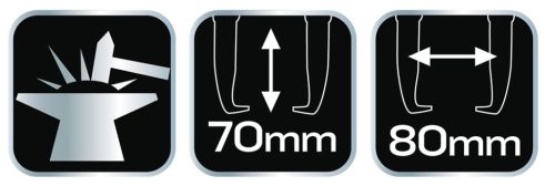 Csapágylehúzó 70x80mm, kétkörmös