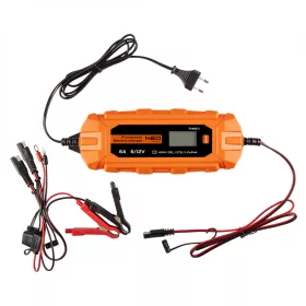   Automatikus akkumulátortöltő 6a/100w, 3-150ah, savas / agm / gel akkumulátorokhoz