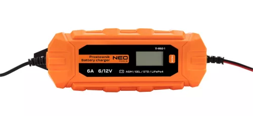 Automatikus akkumulátortöltő 6a/100w, 3-150ah, savas / agm / gel akkumulátorokhoz
