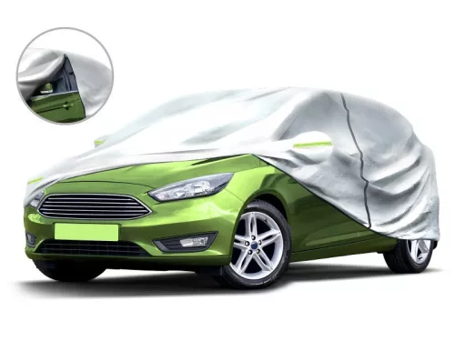 Autóponyva XL méretben - 3 többrétegű, cipzározható, fényvisszaverő csíkokkal ellátva