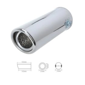 Kipufogóvég kerek/ferde - króm