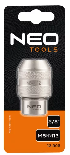 Befogóadapter menetfúrókhoz, 3/8", M5-M12