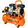 Kompresszor, 12L, olajmentes, extra csendes, kefementes motorral, 95L/perc, 8bar