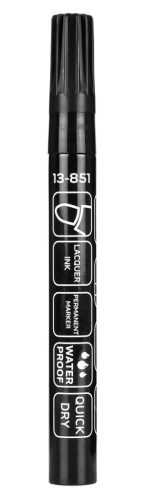 4db jelölőfilc, lakkfilc, vízálló festékkel, alu festéktartály házzal, színes, vastag hegyű