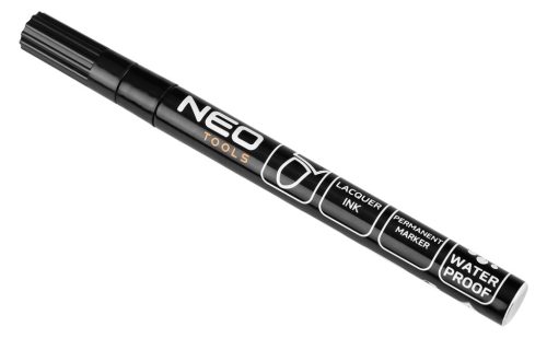 4db jelölőfilc, lakkfilc, vízálló festékkel, alu festéktartály házzal, fekete, normál hegyű