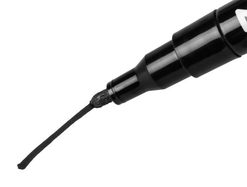 4db jelölőfilc, lakkfilc, vízálló festékkel, alu festéktartály házzal, fekete, normál hegyű