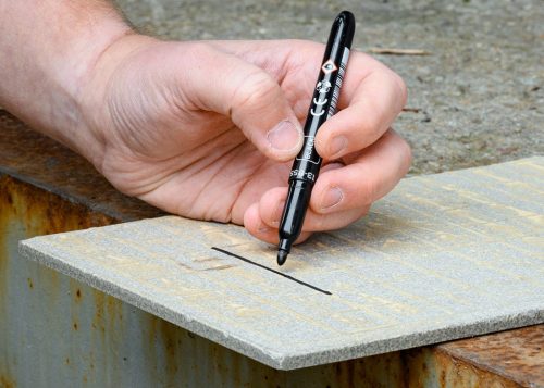 Jelölőfilc, vízálló olajalapú festékkel, fekete, normál hegyű, Rendelési egység: 30db