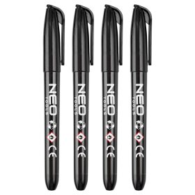   4db jelölőfilc, vízálló olajalapú festékkel, használat előtt felrázandó, fekete, normál hegyű